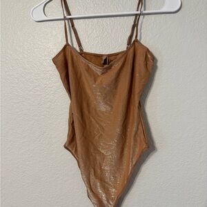 SKIMS Sheer Glitter Bodysuit